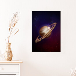 Plakat Planeta Saturn 