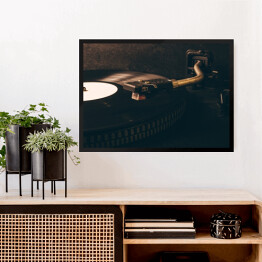 Obraz w ramie Winyl na gramofonie