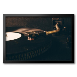 Obraz w ramie Winyl na gramofonie
