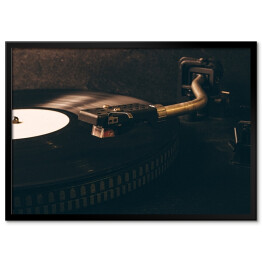 Plakat w ramie Winyl na gramofonie