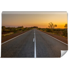 Fototapeta Zmierzch nad australijską autostradą
