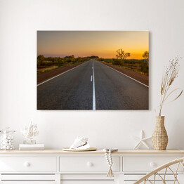 Obraz na płótnie Zmierzch nad australijską autostradą