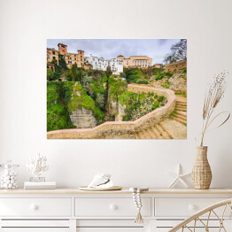Plakat samoprzylepny Domy w Ronda, Hiszpania