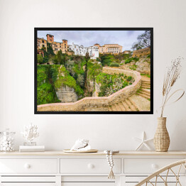 Obraz w ramie Domy w Ronda, Hiszpania