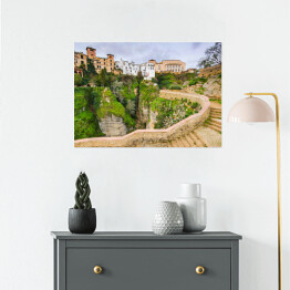 Plakat samoprzylepny Domy w Ronda, Hiszpania