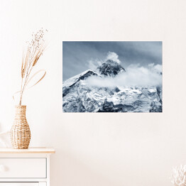 Plakat Widok z góry Mount Everest z Kala Patthar