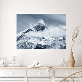 Plakat samoprzylepny Widok z góry Mount Everest z Kala Patthar