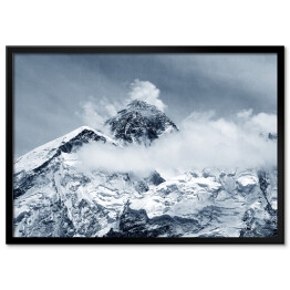 Plakat w ramie Widok z góry Mount Everest z Kala Patthar