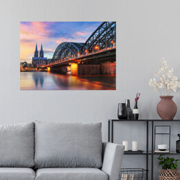 Plakat Żelazny most, Kolonia, Niemcy