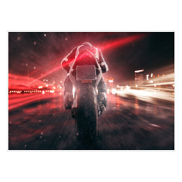 Plakat samoprzylepny Wieczory motocyklowe w mieście