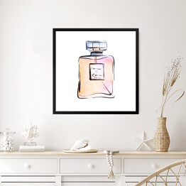 Obraz w ramie Ilustracja flakonika perfum