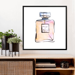 Obraz w ramie Ilustracja flakonika perfum