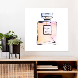 Plakat samoprzylepny Ilustracja flakonika perfum