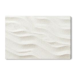 Obraz na płótnie Biały piasek z teksturą fal
