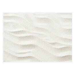 Plakat Biały piasek z teksturą fal