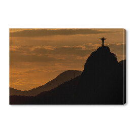 Obraz na płótnie Pomnik Chrystusa Odkupiciela w Rio de Janeiro, Brazylia