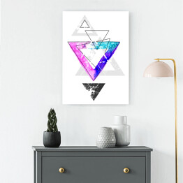 Obraz na płótnie Abstrakcyjne trójkąty - kompozycja 