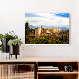 Obraz na płótnie Zamek Alhambra w Grenadzie w andaluzyjskim regionie Hiszpanii