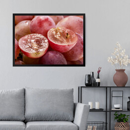 Obraz w ramie Czerwone winogrona