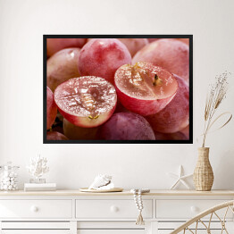 Obraz w ramie Czerwone winogrona