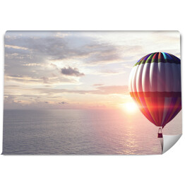 Fototapeta samoprzylepna Podróż balonem nad chmurami