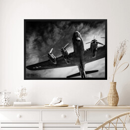 Obraz w ramie Stary samolot wojskowy