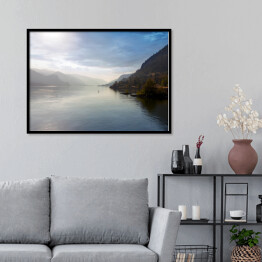 Plakat w ramie Widok na rzekę Oregon, Kolumbia