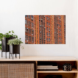 Plakat samoprzylepny Budynek mieszkalny w Chelsea w Nowym Jorku