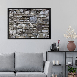 Obraz w ramie Ściana z cegły w stylu grunge