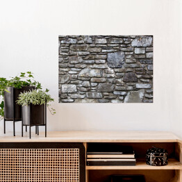 Plakat samoprzylepny Ściana z cegły w stylu grunge