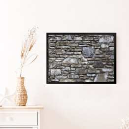 Obraz w ramie Ściana z cegły w stylu grunge