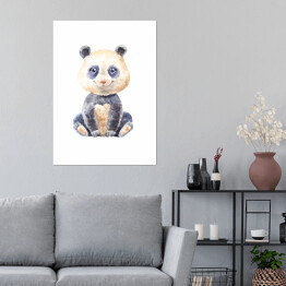 Akwarela - słodka panda