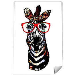 Zebra z okularami 