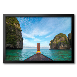 Obraz w ramie Podróż łodzią, Tajlandia