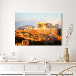 Obraz na płótnie Partenon w blasku słońca, Grecja