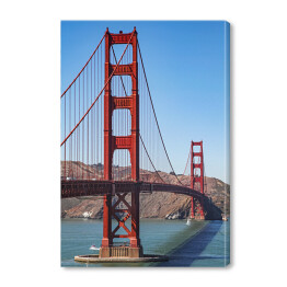 Obraz na płótnie Bezchmurne niebo nad Mostem Golden Gate 
