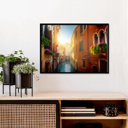 Plakat w ramie Romantyczny zaułek w Wenecji