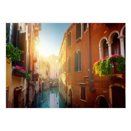 Plakat samoprzylepny Romantyczny zaułek w Wenecji