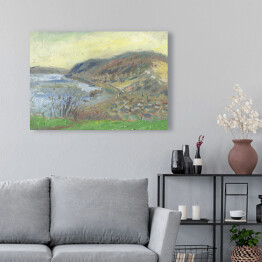 Obraz na płótnie Wzgórze nad rzeką
