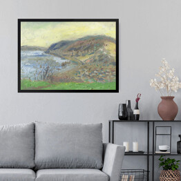 Obraz w ramie Wzgórze nad rzeką