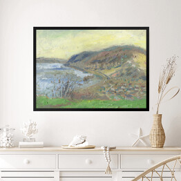 Obraz w ramie Wzgórze nad rzeką