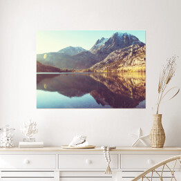 Plakat Góry położone nad jeziorem, Sierra Nevada