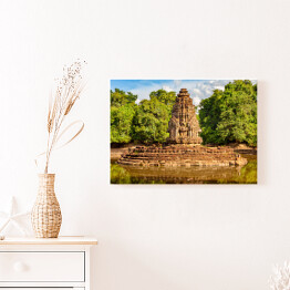 Obraz na płótnie Neak Pean, sztuczna wyspa z buddyjską świątynią w Preah Khan Baray, Angkor w Kambodży