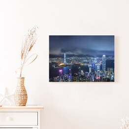 Obraz na płótnie Panorama miasta Hong Kong 