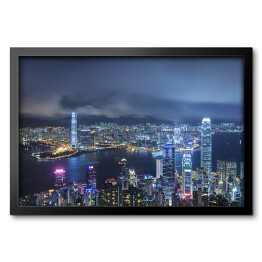 Obraz w ramie Panorama miasta Hong Kong 