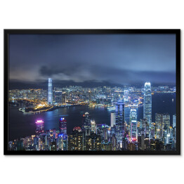 Plakat w ramie Panorama miasta Hong Kong 