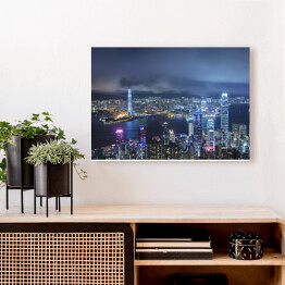 Obraz na płótnie Panorama miasta Hong Kong 