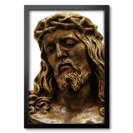 Obraz w ramie Rzeźba Jezusa w koronie cierniowej