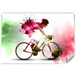 Fototapeta winylowa zmywalna Jazda na rowerze podczas wyścigu