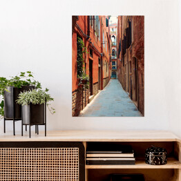 Plakat samoprzylepny Stara ulica w Wenecji we Włoszech